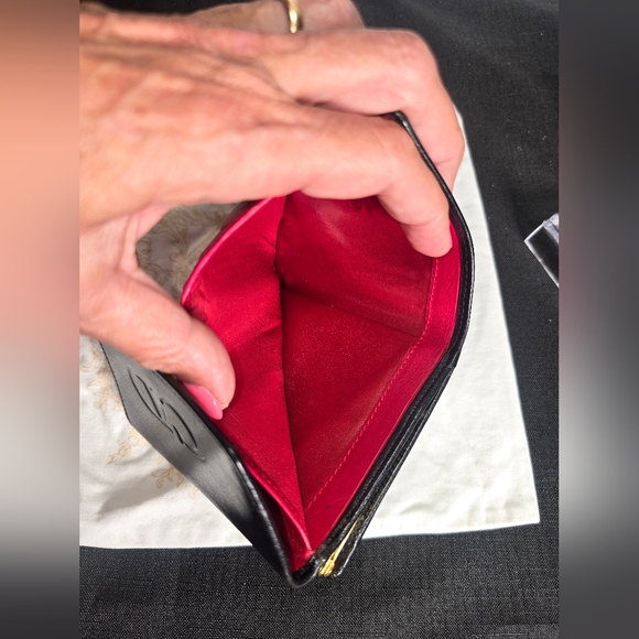 🔥💯AUTH VINTAGE CHRISTIAN DIOR DIOR CLASP COMPACT GAMAGUCHI LEATHER WALLET - Picture 9 of 15